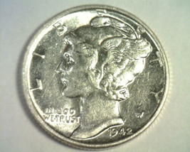 1942 Mercury Dime Choice About Uncirculated Ch. Au Nice Original Coin 99c Ship - £4.68 GBP