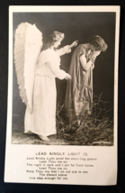 Lead Kindly Light  Angel Consoling Grieving Lady PC Bamforth &amp; Co. 301-1 - £4.00 GBP