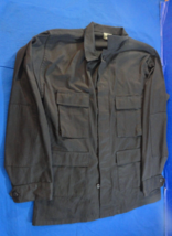 TRU-SPEC 4 Pocket Black Night Ops Bdu Tactical Combat Jacket Extra Large Long - £19.69 GBP