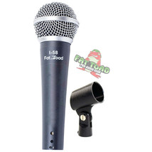 Cardioid Dynamic Microphone with Mic Clip by FAT TOAD - Vocal Handheld, Unidirec - £15.14 GBP