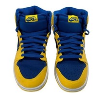 Air Jordan 1 Retro High OG Laney 2013 Blue Yellow Size 10 Shoes 555088-707 - £127.89 GBP