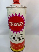 Vintage Trewax Liquid Floor Wax Can Advertising - £9.41 GBP