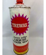Vintage Trewax Liquid Floor Wax Can Advertising - $228.47 MXN