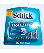 Schick Tracer FX sensitive skin 10 refill blades pack for men razor 1998... - $1,425.51 MXN