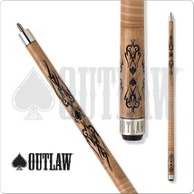 Outlaw OL18 Pool Cue Spades and Tribal Style 19oz Free Shipping! - £161.86 GBP