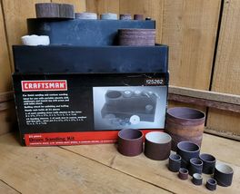 Sears Craftsman 21 Piece Drum Sanding Kit for Finish &amp; Contour Sanding +... - $50.85