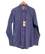 Ely Cattleman Western Shirt Pearl Snap NWT Mens Large Blue - $553.58 MXN