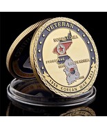 1950-1953 WWII Korean War veteran Gold Challenge Coin 3D in Hard Acrylic... - $254.49 MXN