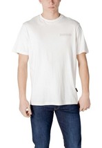 Napapijri Men T-Shirt White Short Sleeve Designer Logo Tee 2025 Collection - $49.45