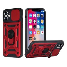ELITE Camera Push Magnetic Ring Stand Hybrid Case Cover Red For iPhone 11 - £6.84 GBP