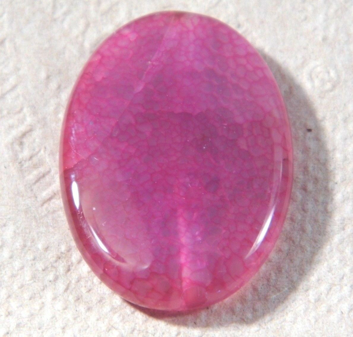 45.07Ct 35x25x6mm Dragon Vein Agate Oval Bead for Wire Wrapping/Jewelry ... - $1.59