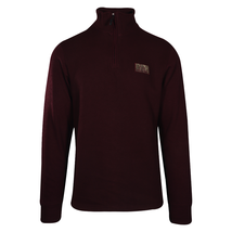 Realtree Men&#39;s Sweater Burgundy Mock Neck Long Sleeve (S01) - £20.98 GBP