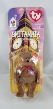 Mcdonald&#39;s Ty Britannia The Bear Beanie Baby Britain UK 1999 Brown - £3.88 GBP