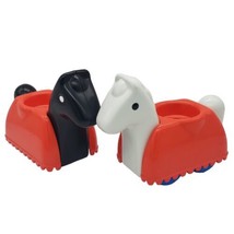 Little Tikes Chunky Toddle Tot Black and White HORSES  Retro - £14.65 GBP