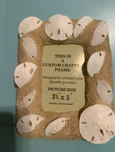 Vintage Beachcombers Custom Crafted Sand Dollar 3.5 x 5 Resin Picture Frame - £9.58 GBP