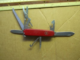SALE! Victorinox Fieldmaster Swiss Army knife in  red  with hook and pin - £15.19 GBP