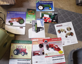 LOT John Deere Die Cast Brochure Order Form Desk Clock Tractor Jubilee O... - $22.78