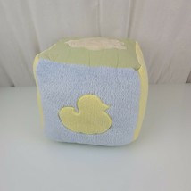 Pottery Barn Kids Large Chamois Cube Block Baby Nursery Decor Bear Duck Bunny - £23.72 GBP