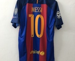 BARCELONA 2016 - 2017 JERSEY MESSI NEYMAR JERSEY CHAMPIONS LEAGUE PATCHES - £66.95 GBP