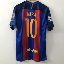 BARCELONA 2016 - 2017 JERSEY MESSI NEYMAR JERSEY CHAMPIONS LEAGUE PATCHES - £67.15 GBP