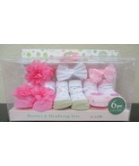 Little Me Booties &amp; Headwrap Sets 1-12 Months 6 Pc Gift Set Pinks NEW - €13,14 EUR