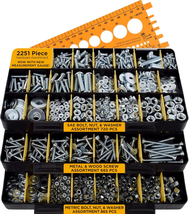 2251 Piece Hardware Assortment Kit with Screws, Nuts, Bolts &amp; Washers (3... - $56.63