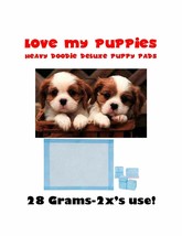200ct 23x24&quot; Love my Puppies Extra Absorbent Puppy Dog Training Pee Pads... - £38.29 GBP