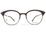 Max Cole MC 1518 COL 10 Brille Rahmen Braune Silber Rund Voll Felge 50-1... - $27.68