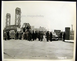 Torrence Avenue Calumet River Bridge Ford Plant M8/M20 Event US Army 1944 Photo - £2.72 GBP