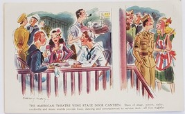 The American Theatre Wing Stage Door Canteen Vintage Post Card - £4.64 GBP