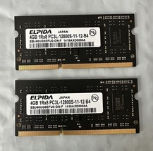 Lot Of 2 ELPIDA EBJ40UG8EFU0-GN-F LAPTOP MEMORY 4GB DDR3 PC3L-12800S - $14.49