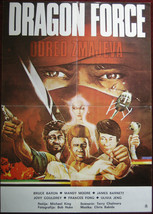 1983 Original Movie Poster Dragon Force Michael Mak Kung Fu Action - £34.28 GBP