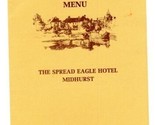 Spread Eagle Hotel Midhurst West Sussex England Restaurant Breakfast Menu  - $17.82