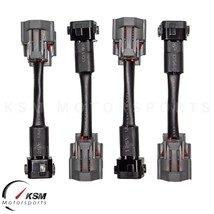 4 x OBD2 To Denso Nippon Fuel Injector Wiring Harness Adapters K20 K24 B18 - $45.00