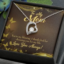 To Mom You&#39;re My Blessing Forever Necklace w Message Card - £44.78 GBP+