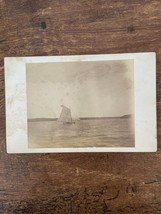 Vintage Cabinet Card Boat on Lake Michigan Charles Walker in Chicago, Illinois - £24.39 GBP