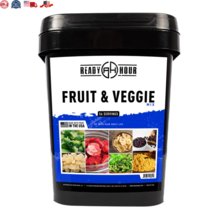 30-Year Shelf Life Freeze-Dried Fruit &amp; Veggie Mix 56 Servings Emergency Supply - £66.90 GBP