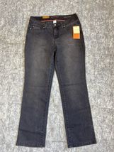 Sonoma Life + Style Jeans 10 Short Black Gray Modern Straight Stretch De... - €26,05 EUR