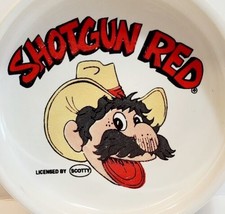 1985 Shotgun Red Ceramic Ashtray Nashville Now Merch Scotty Vintage 4&quot; x 1&quot; - $32.50