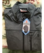 Free Country Men's Super Softshell Jacket Size Large, Charcoal Heather. - $59.35