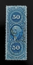 1862 50c U.S. Internal Revenue, 1st Issue, Entry of Goods Washington, Bl... - $2.77 CAD