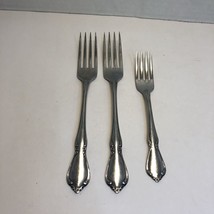 2 Dinner &amp; a Salad Fork Chateau Oneida Craft Deluxe Stainless Flatware - $14.84