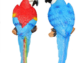 Fake Parrot Decor Artificial Parrot Decoration 2 Pieces 12.5&quot; Lifelike L... - $44.67