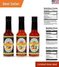 Ultimate Spicy Hot Sauce Gift Set - Insanity, Ghost &amp; Carolina Reaper 5oz - $45.00