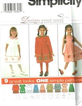 Simplicity Sewing Pattern 7283 Dress Jumper Girls Size 3-6 - $8.09