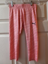 Puma Girls Youth Leggings Pants Size M 8-10 Pink - £4.73 GBP