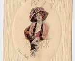 Ben Pope Lady in a Hat Postcard 1914 Postcard - $11.88