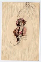 Ben Pope Lady in a Hat Postcard 1914 Postcard - £9.30 GBP
