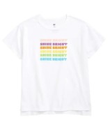 bp Kids&#39; Pride Graphic Tee In White Shine Bright Multi Stack 3 NEW - $20.51 CAD