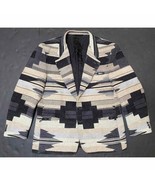 Vintage Silverado Wool Aztec Coat Jacket Concho 2 Button Western Blazer ... - £47.61 GBP